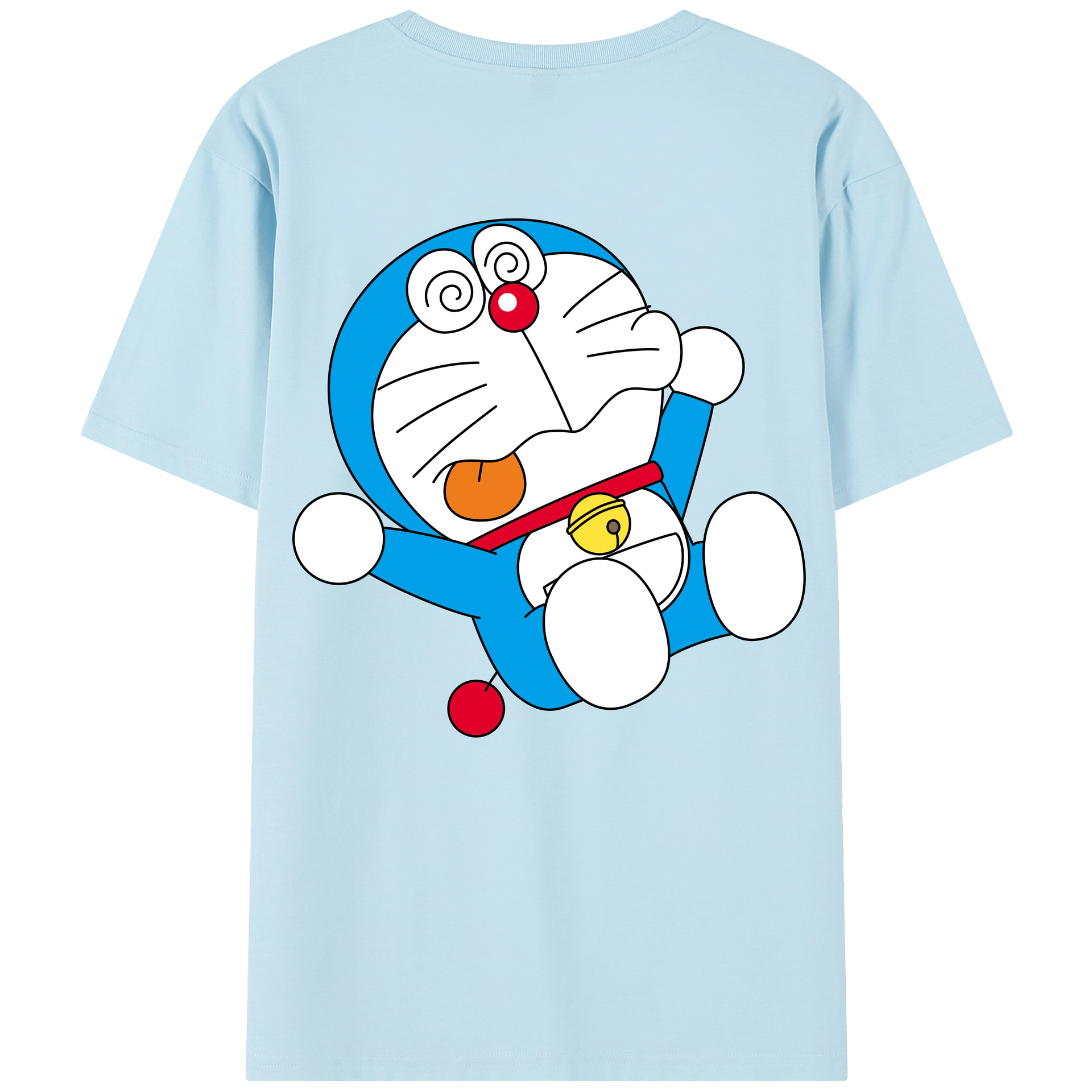 （画像用） ドラえもん Doraemon 綿100％半袖Tシャツ（背面プリント）